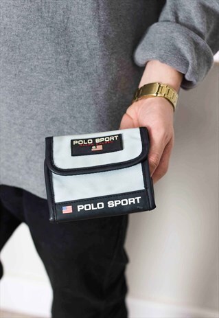 VINTAGE RALPH LAUREN POLO SPORT WALLET LOGO 90S ONE SIZE 3.1