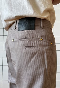 Vintage GUCCI by TOM FORD Pants Trousers Striped