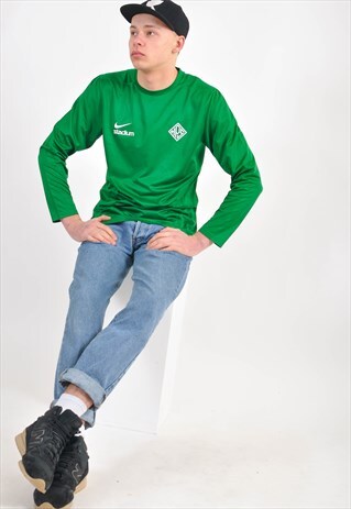 VINTAGE 90'S LONG SLEEVE JERSEY IN GREEN