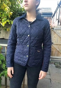 Vintage 90's Barbour Summer Liddesdale Jacket Navy - 8