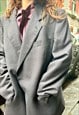 VINTAGE VALENTINO 90S WOOL GREY BLAZER 