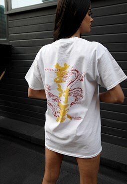 Tiger vs Dragon Graphic Printed T shirt