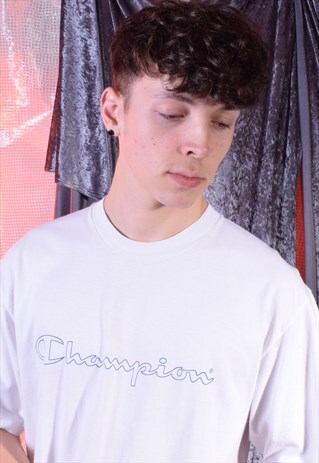 VINTAGE CHAMPION WHITE TEE