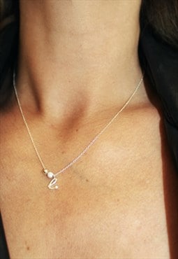 e initial necklace