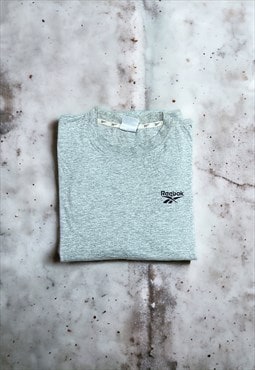 Vintage Grey Reebok Spell Out T Shirt