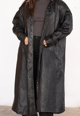 Vintage  Leather Jacket Cedars in Black L