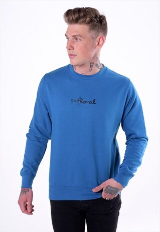 CENTRE LOGO JUMPER SWEATER PULLOVER - PETROL BLUE