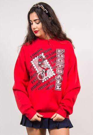 VINTAGE NEW MEXICO LOBOS FOOTBALL SWEATSHIRT
