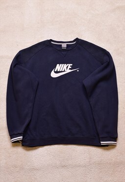 Nike OG Silver Tag Navy Spell Out Sweater