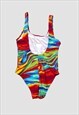 VINTAGE 90S SWIMSUIT FUNKY IBIZA FESTIVAL ONE PIECE BACKLESS