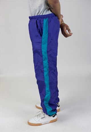 VINTAGE PURPLE SHELL TRACKSUIT BOTTOMS