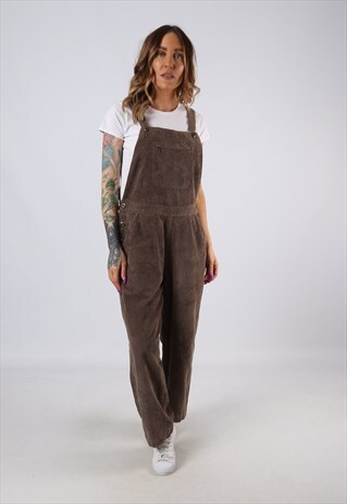 VINTAGE CORDUROY DUNGAREES CORD WOOLRICH UK 12 MEDIUM (ACL)