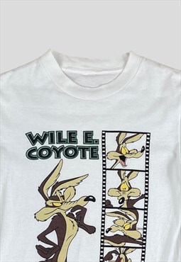 Wile E Coyote Vintage White t-shirt Printed design  