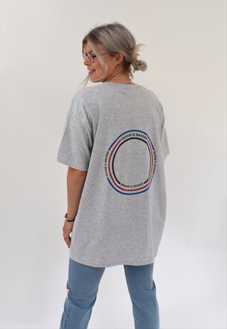 G&G UNISEX HEATHER GREY CIRCLE TEE