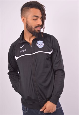VINTAGE NIKE PERRY ALLIANCE TRACKSUIT TOP JACKET BLACK