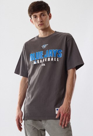 VINTAGE BLUE JAYS MLB BASEBALL TEE GREY