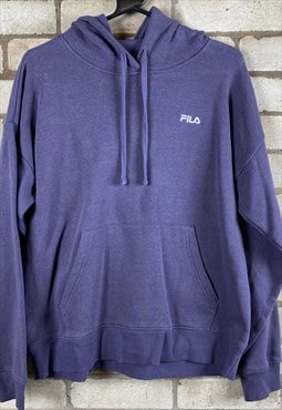 Purple Fila Hoodie Large