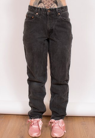 LEVI 550 FADED BLACK DENIM JEANS