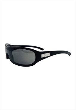 Gucci Sunglasses Shield Black Visor Logo GG 1481 Vintage