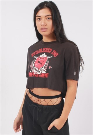VINTAGE PUMA CROPPED T SHIRT