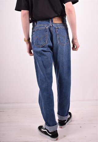 LEVI'S 550 MENS VINTAGE JEANS W33 L34 BLUE 90S