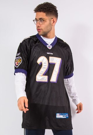 BALTIMORE RAVENS NFL JERSEY REEBOK AMERICAN FOOTBALL SHIRT
