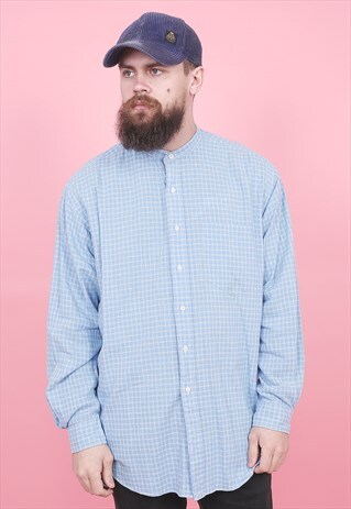 VINTAGE POLO RALPH LAUREN CHECK SHIRT /R8064