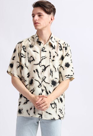 VINTAGE J.T.BECKETT ABSTRACT PRINT SHIRT