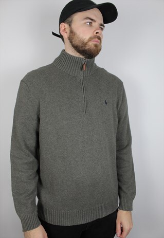 VINTAGE RALPH LAUREN 1/4 ZIP JUMPER SIZE LARGE