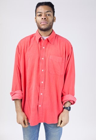VINTAGE 90S RED CORD SHIRT
