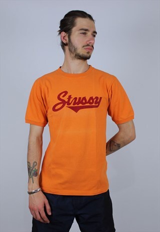 STUSSY VINTAGE ORANGE T-SHIRT