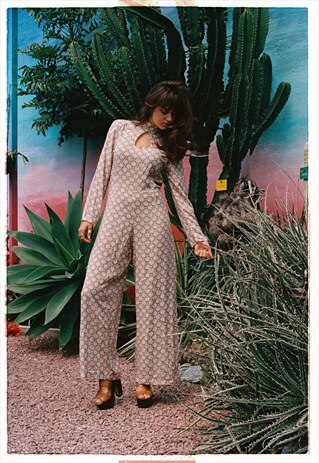 JOLIE COTTON 60S STYLE JUMPSUIT