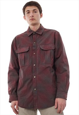 Vintage NIKE ACG Shirt Jacket Thinsulation Red