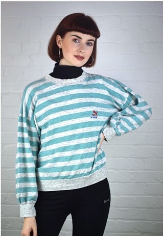 VINTAGE 90'S STRIPED PUMA SWEATSHIRT
