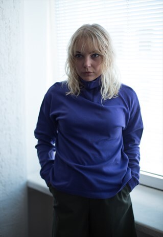 VINTAGE 90'S PURPLE HALF ZIP TOP