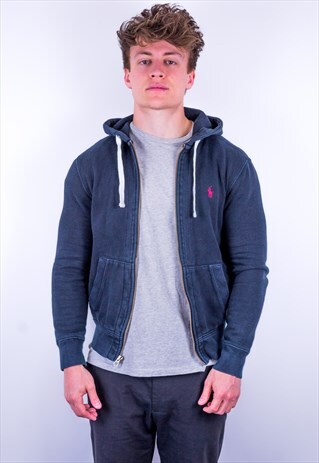 VINTAGE RALPH LAUREN HOODIE IN BLACK