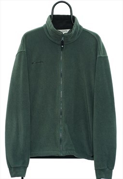 Vintage Columbia Khaki Full Zip Fleece Mens