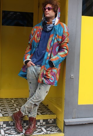 AFRICAN PRINT PARKA WINTER COAT ANKARA