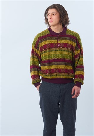 VINTAGE DHAGA 1950'S KNITTED JUMPER