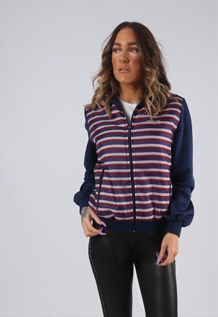 RARE ADIDAS 80'S TRACKSUIT TRACK TOP JACKET UK 10 - 12 (CKBM