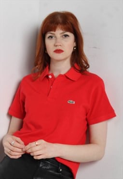 Vintage Lacoste 90s Polo Shirt Red