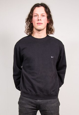 90'S VINTAGE BLACK NIKE SWEATSHIRT JUMPER