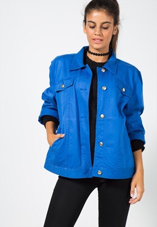 VINTAGE 80S CHAPS BY RALPH LAUREN BASIC DENIM JACKET / S1192