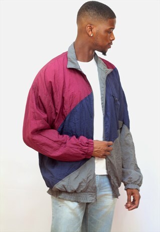 1990'S VINTAGE OVERSIZED SHELL JACKET
