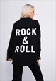 Black Rock And Roll Denim Jacket