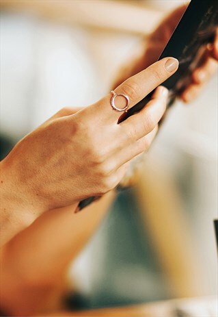 CIRCLE RING ROSEGOLD