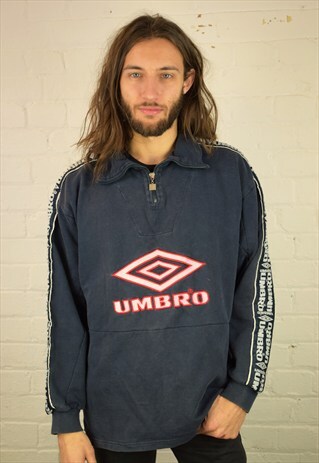 VINTAGE 90'S UMBRO 1/4 ZIP SWEATSHIRT