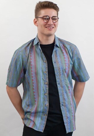 VINTAGE ABSTRACT PATTERN SHIRT
