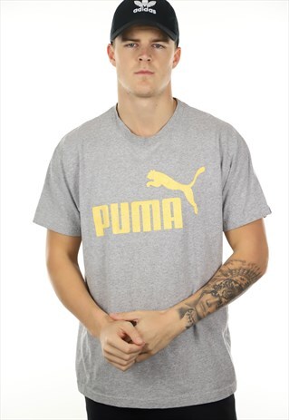 VINTAGE PUMA T SHIRT GREY
