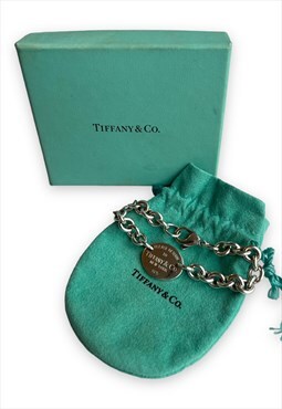 Tiffany bracelet return to Tiffany oval tag chain 925 silver